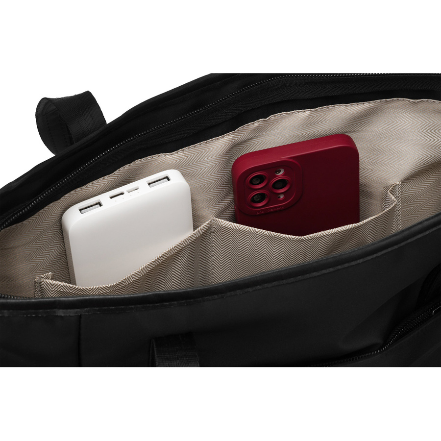Stilvolle Damen Shopper Tasche in Schwarz – Peterson – Bild 5