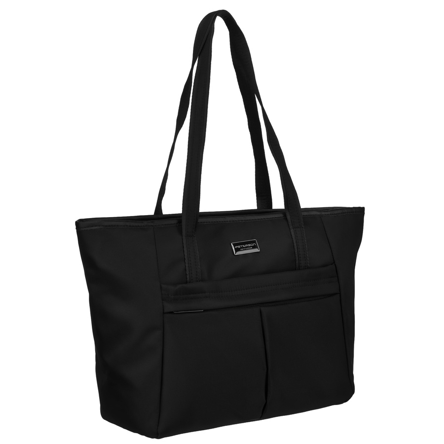Stilvolle Damen Shopper Tasche in Schwarz – Peterson