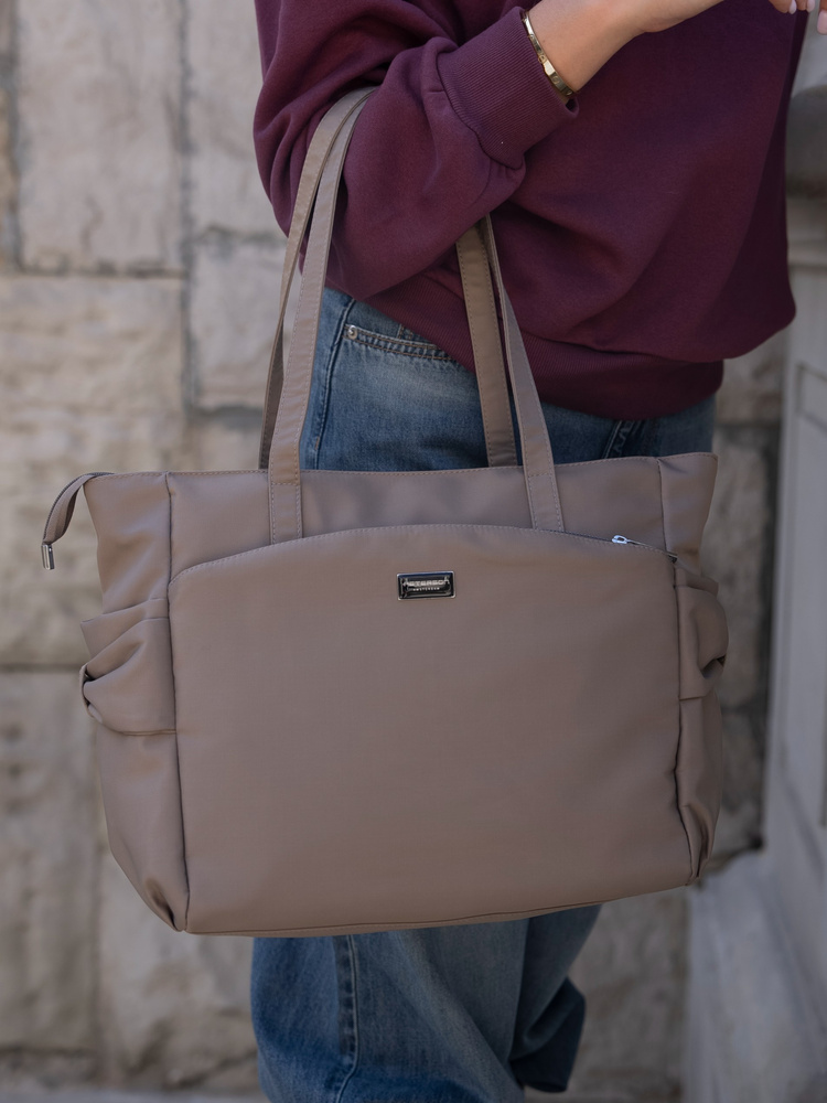 Stadt Shopper Tasche mit Seitentasche – Peterson – Bild 5