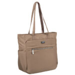 Geräumige Stadt Tasche für A4 in Beige – Peterson