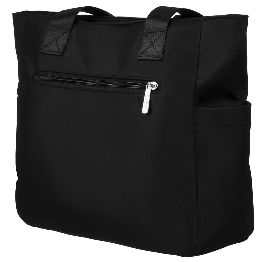 Große Nylon Damen Tasche in Schwarz mit bequemen Henkeln – Peterson – Bild 9