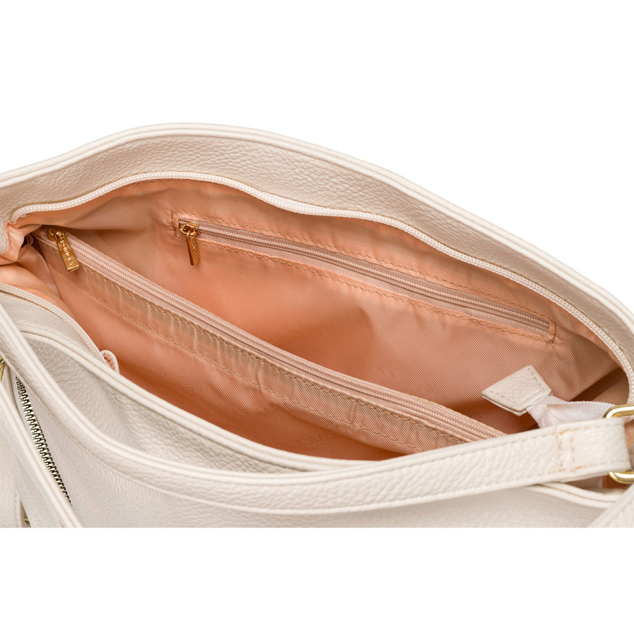 Große Damen Tasche mit Taschen in Beige – Rovicky – Bild 8