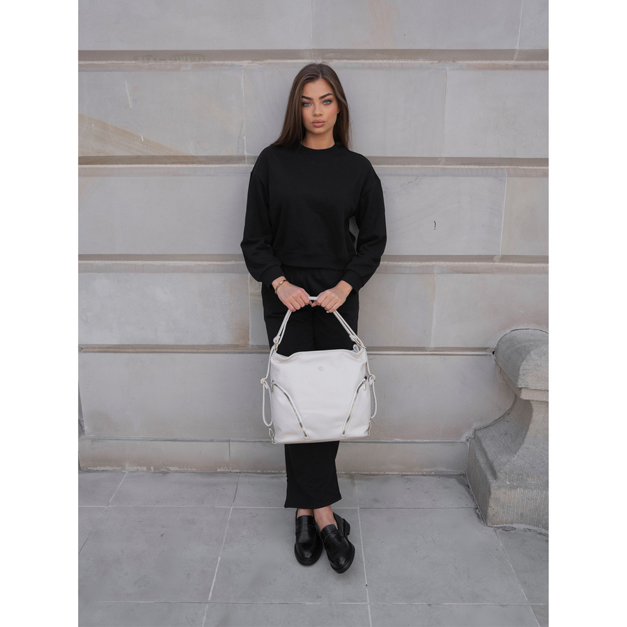 Große Damen Tasche mit Taschen in Beige – Rovicky – Bild 12
