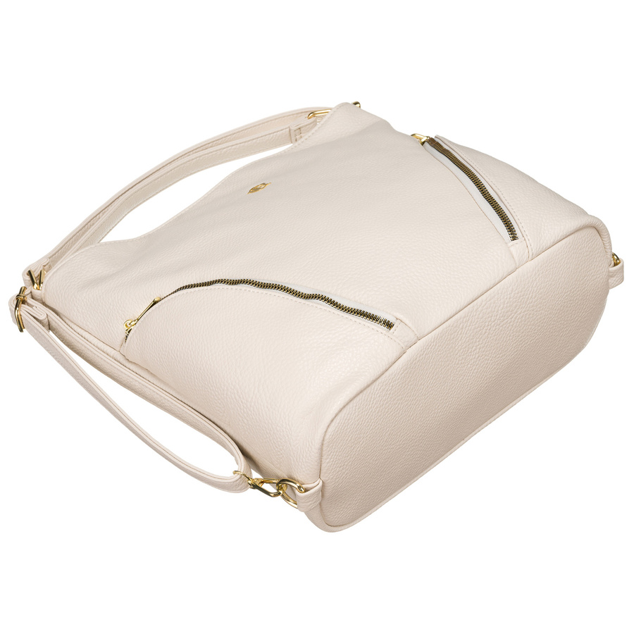 Große Damen Tasche mit Taschen in Beige – Rovicky – Bild 11