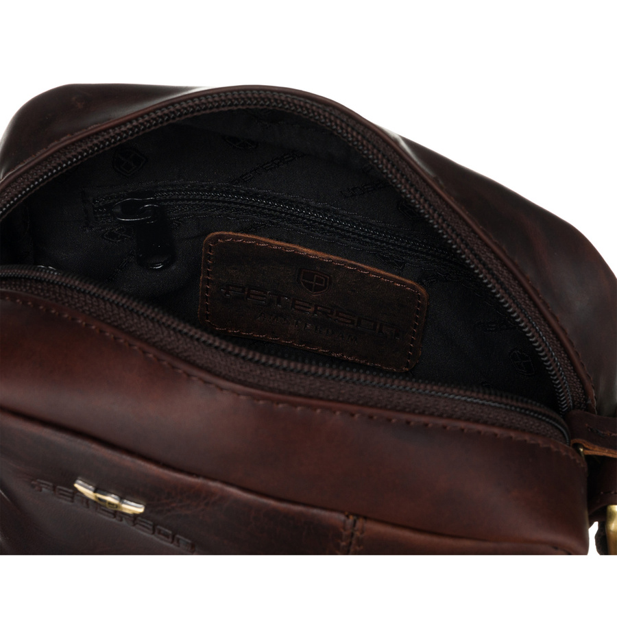 Herren Ledertasche mit Reißverschluss – Peterson – Bild 4