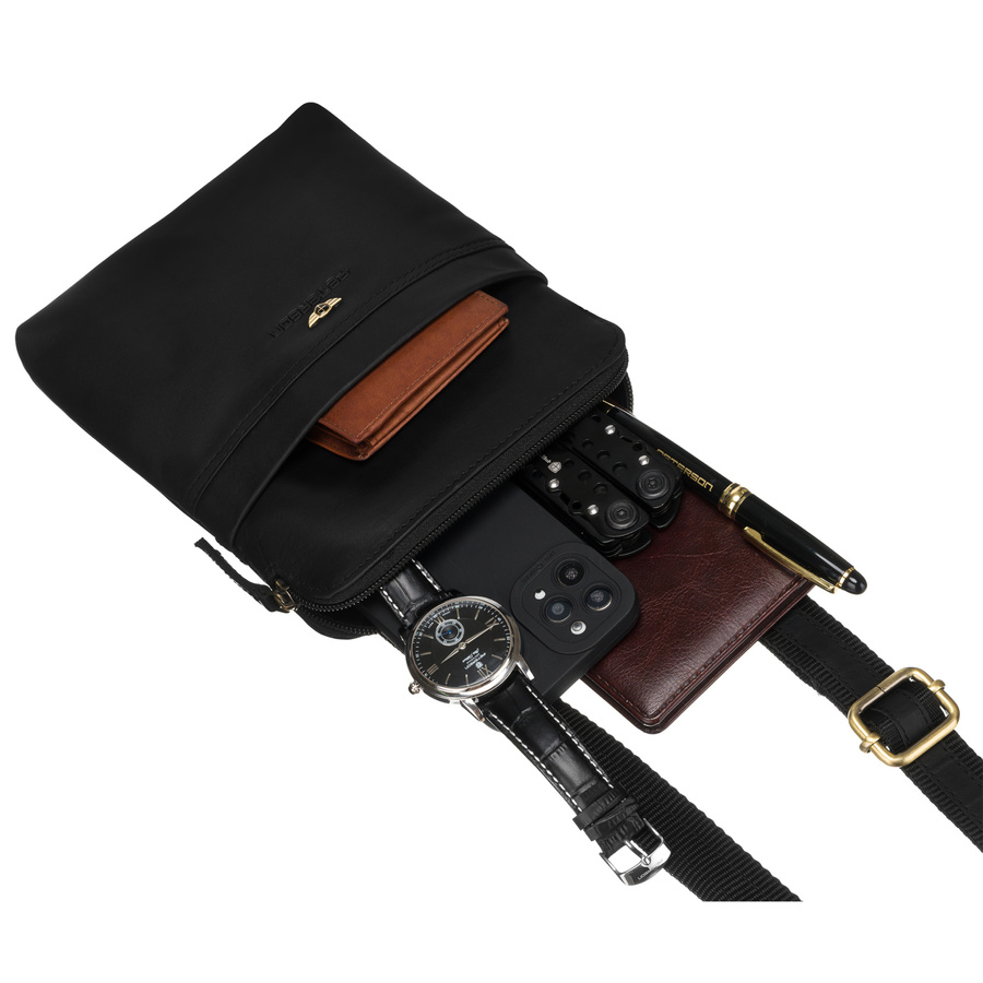 Herren Ledertasche im Vintage-Stil für die Schulter – Peterson – Bild 8