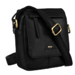 Leder Schultertasche mit Klappe – Peterson