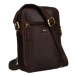 Crossbody Herren Tasche aus glattem Echtleder – Peterson