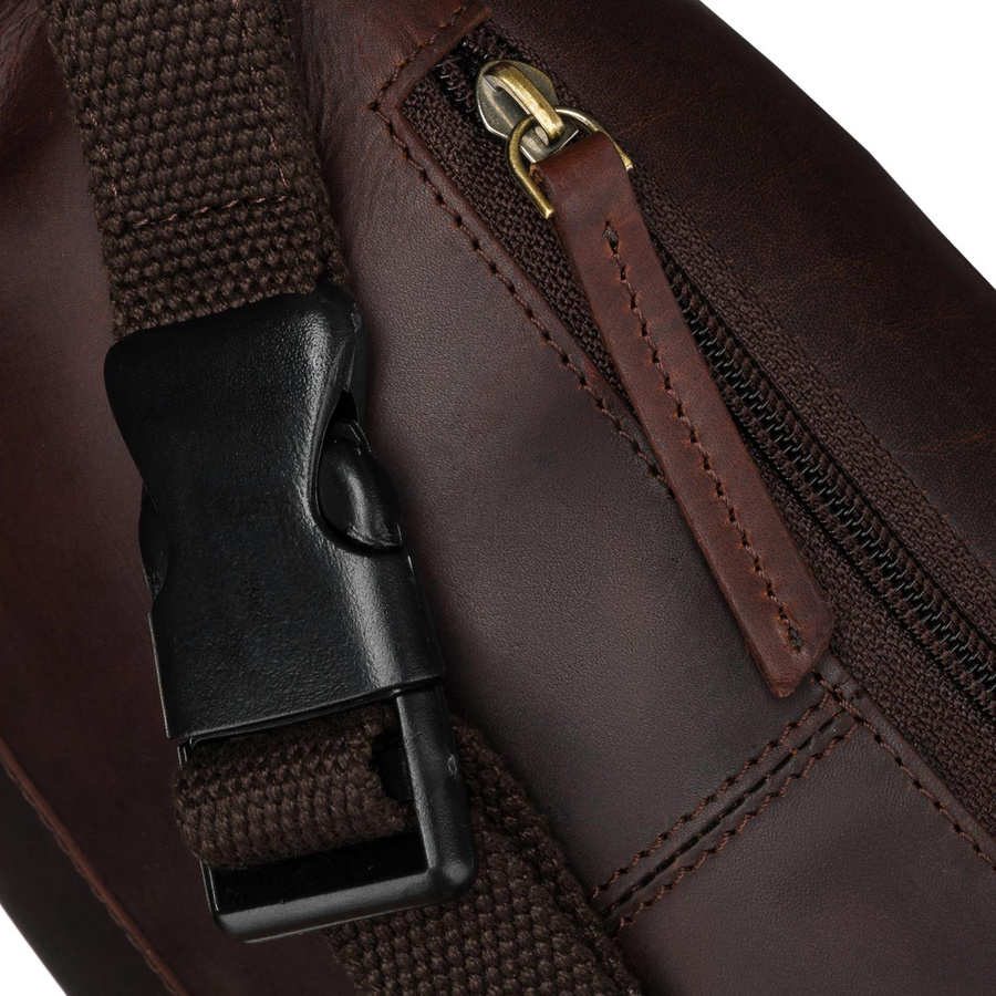 Klassische Herren Bauchtasche aus Leder für die Hüfte – Peterson – Bild 5
