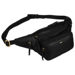 Herren Bauchtasche aus Leder mit Fächern – Peterson