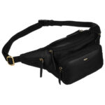 Herren Bauchtasche aus Leder mit Fächern – Peterson