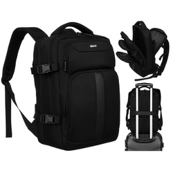 Städtischer Laptoprucksack für A4 in Schwarz – Peterson