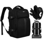Städtischer Laptoprucksack für A4 in Schwarz – Peterson