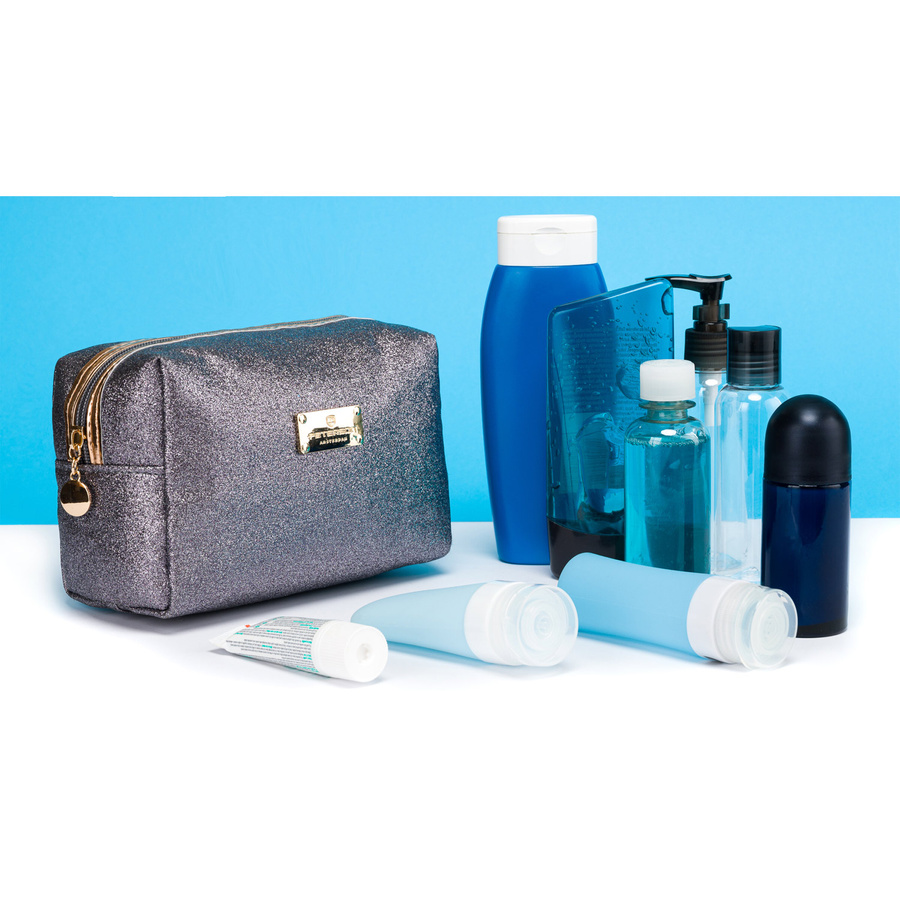 Rechteckige Damen Kosmetiktasche für Reisen – Peterson – Bild 3