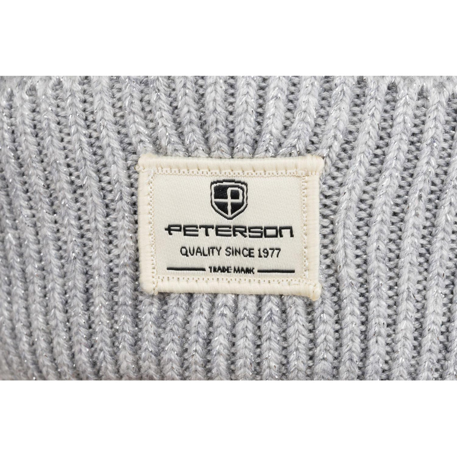 Graue Wintermütze mit umschlagbarem Bündchen – Peterson – Bild 9