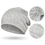 Graue Damen Beanie Mütze aus Strick – Peterson