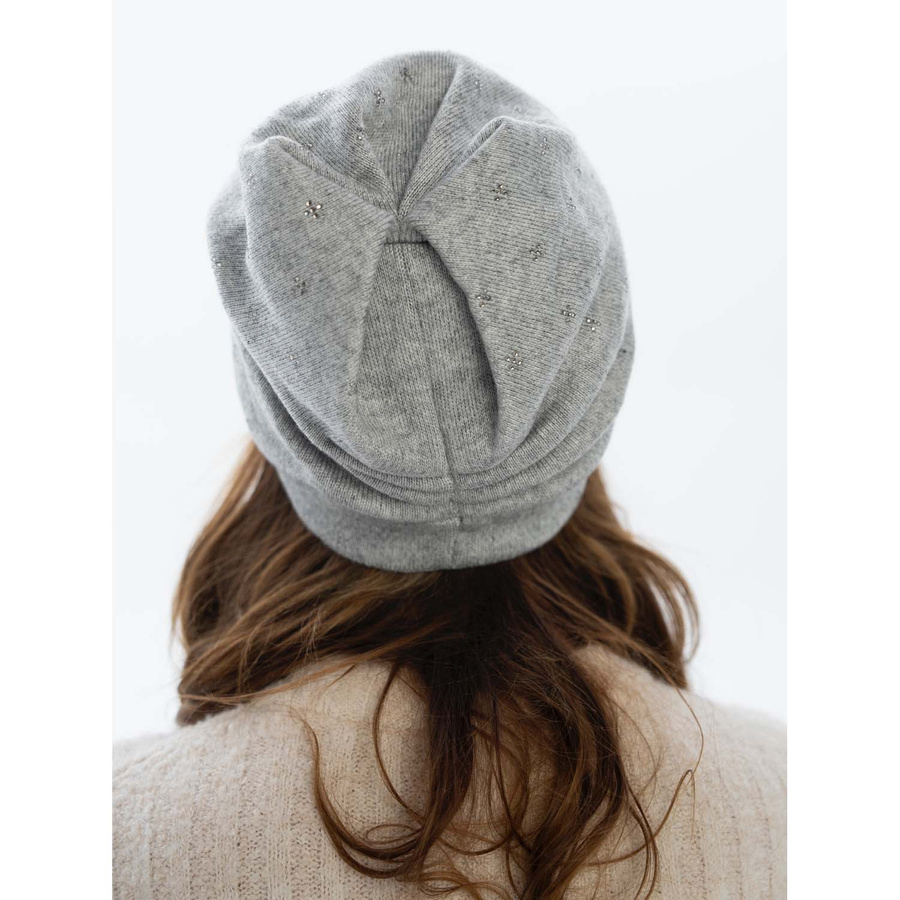 Modische Damen Beanie Mütze in Grau – Peterson – Bild 5