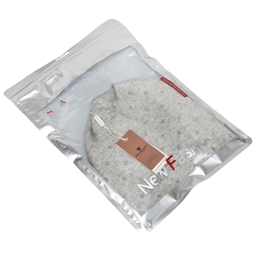 Modische Damen Beanie Mütze in Grau – Peterson – Bild 9