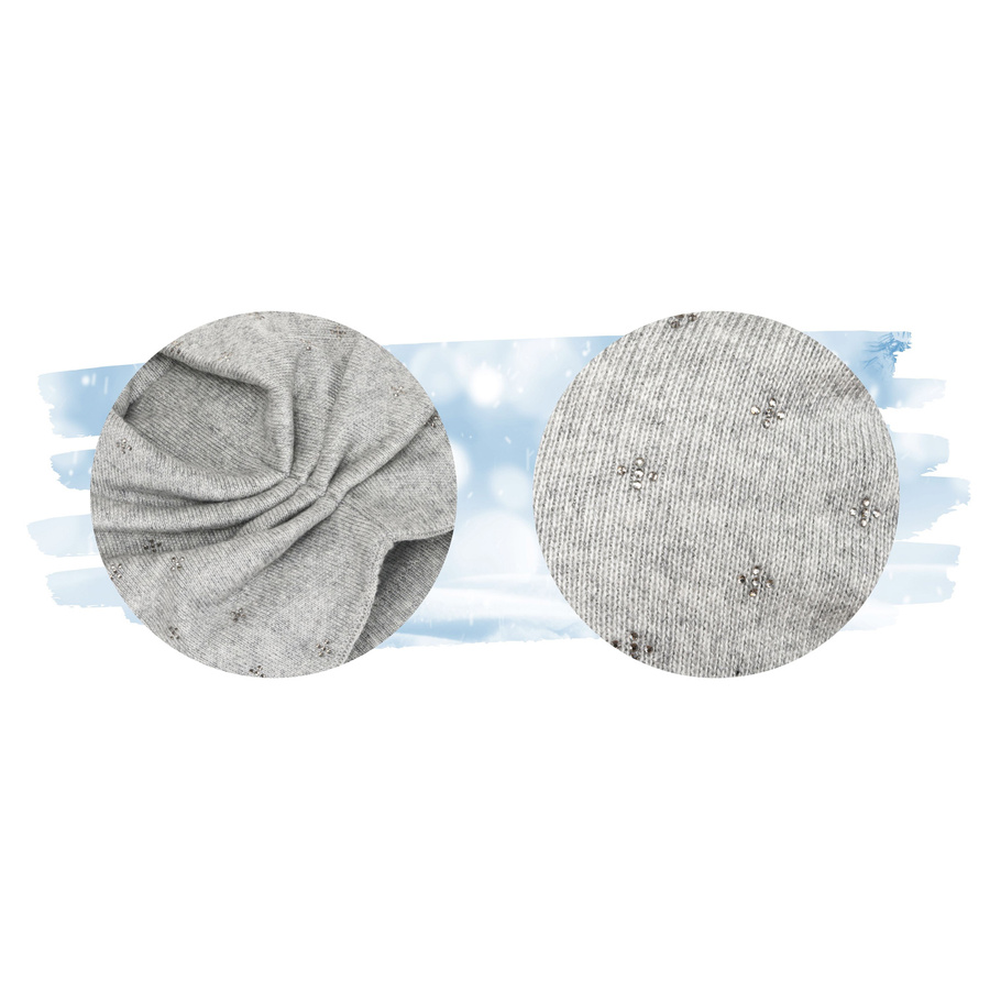 Modische Damen Beanie Mütze in Grau – Peterson – Bild 10
