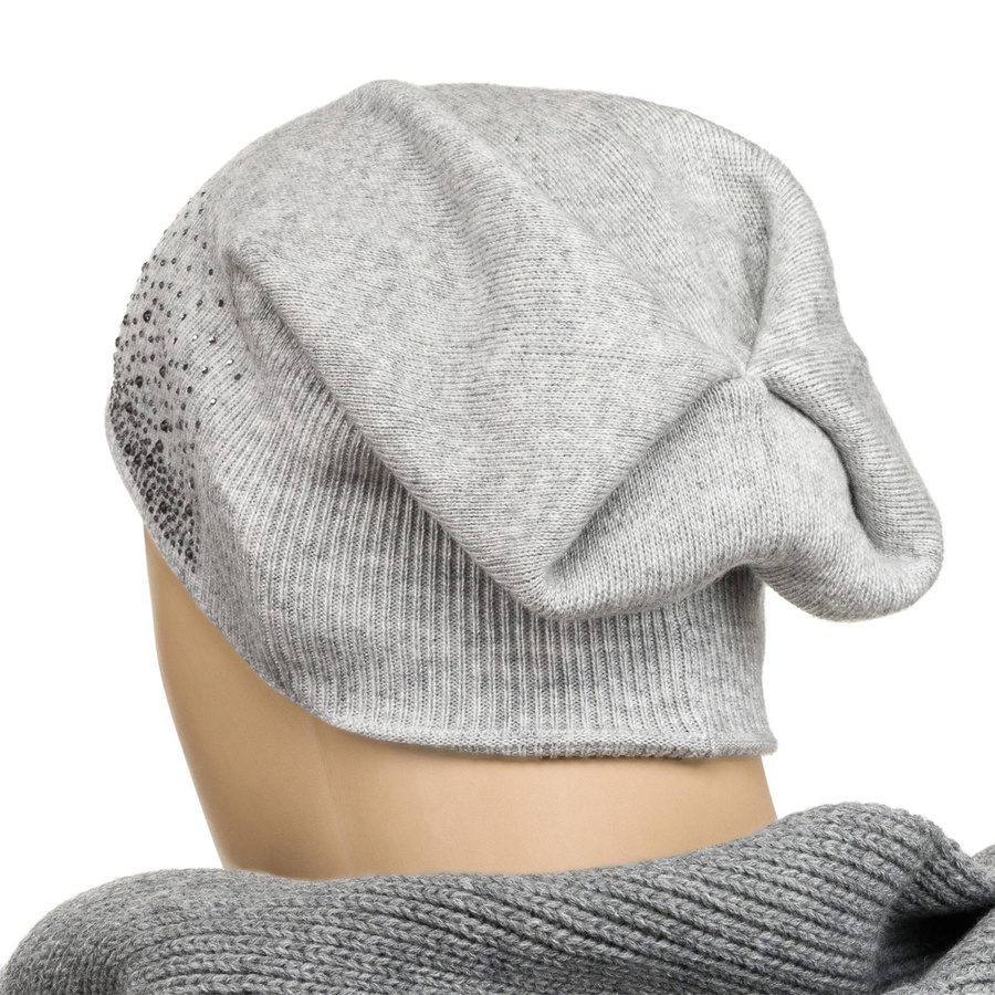 Warme Beanie Mütze mit glitzernden Kristallen – Peterson – Bild 8