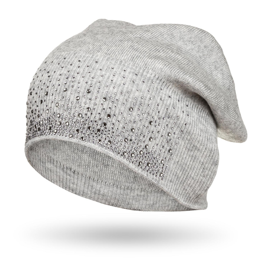 Warme Beanie Mütze mit glitzernden Kristallen – Peterson – Bild 4