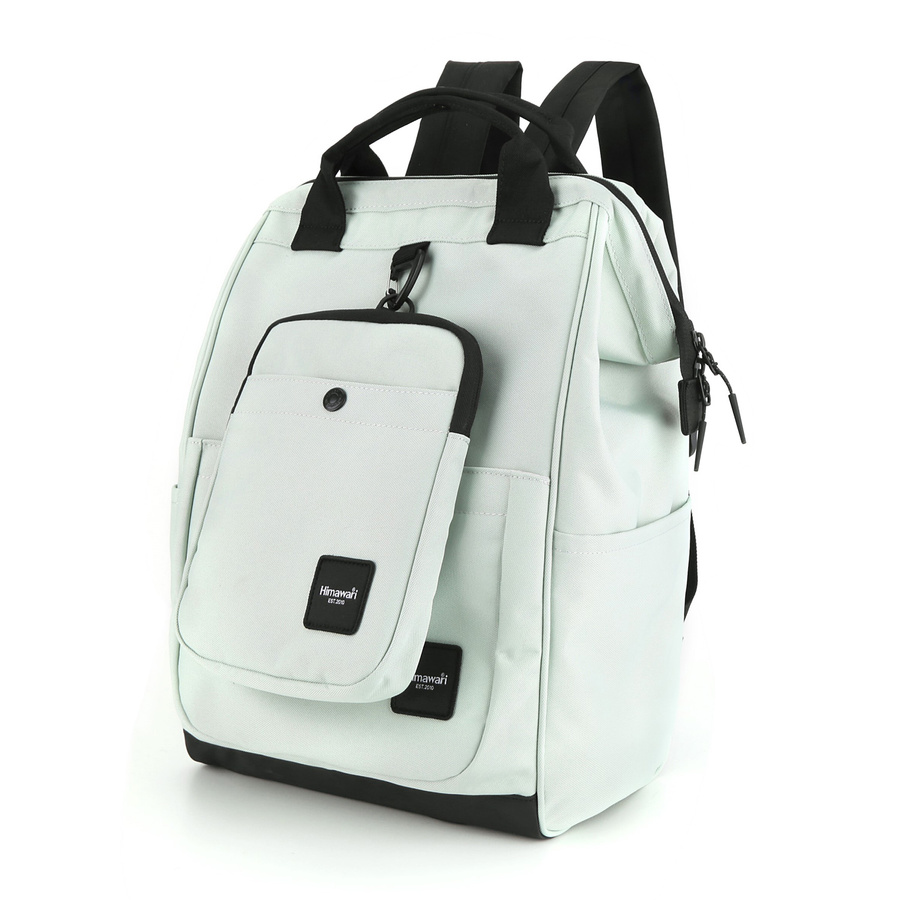 Geräumiger A4 Rucksack mit Tasche in Mint – Himawari – Bild 2