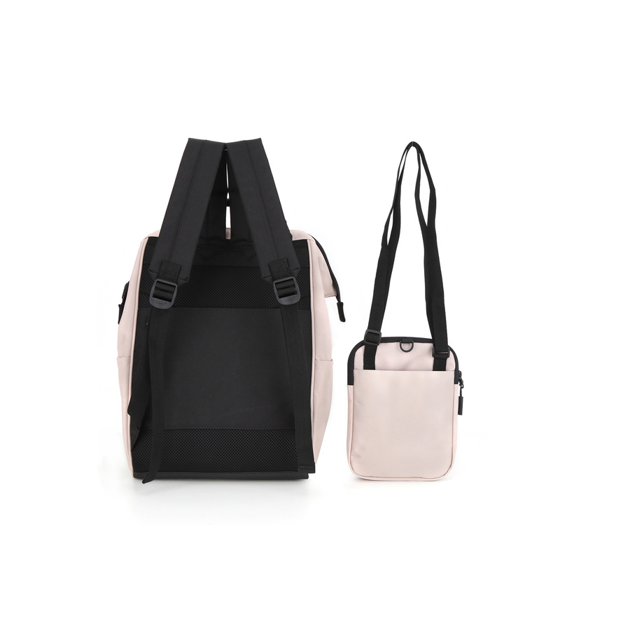 Geräumiger, wasserdichter Damen Rucksack mit Tasche – Himawari – Bild 9