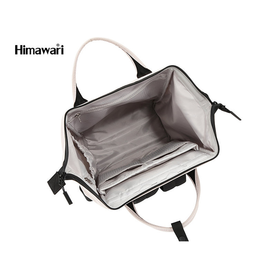 Sportlicher Damen Rucksack aus wasserdichtem Stoff in Pfirsichfarbe – Himawari – Bild 6