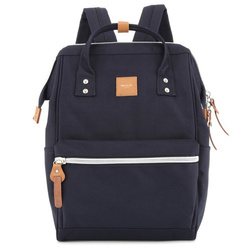 Dunkelblauer Damen Rucksack mit USB und Laptopfach – Himawari