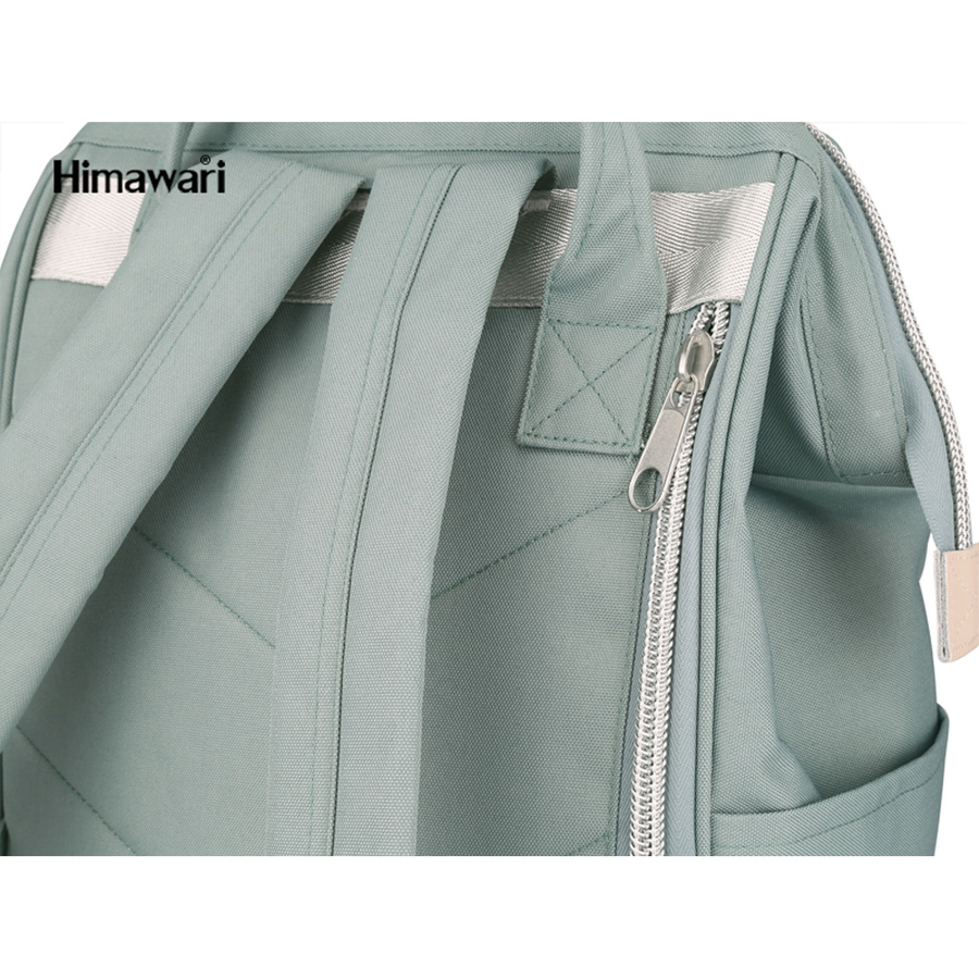 Roter, städtischer Laptop Rucksack mit USB-Anschluss – Himawari – Bild 12