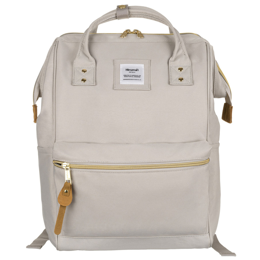 Beiger Rucksack mit USB-Anschluss für 13,3” Laptop – Himawari – Bild 2