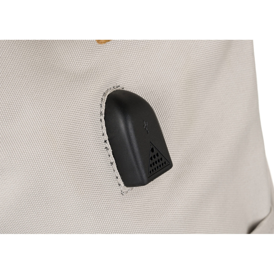 Beiger Rucksack mit USB-Anschluss für 13,3” Laptop – Himawari – Bild 11