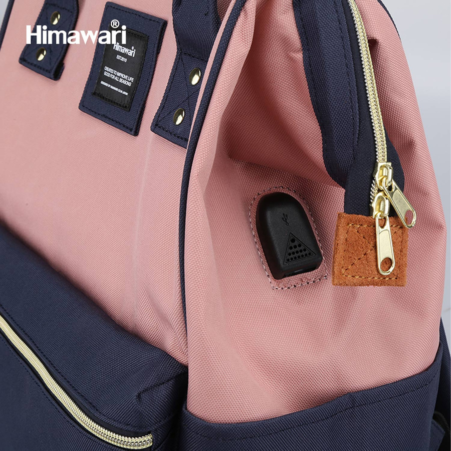 Grüner Laptoprucksack mit USB und Fächern – Himawari – Bild 13