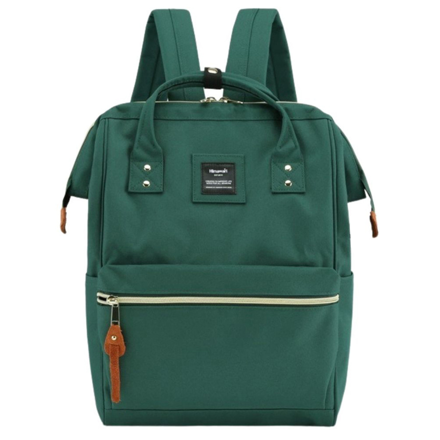 Grüner Laptoprucksack mit USB und Fächern – Himawari – Bild 3