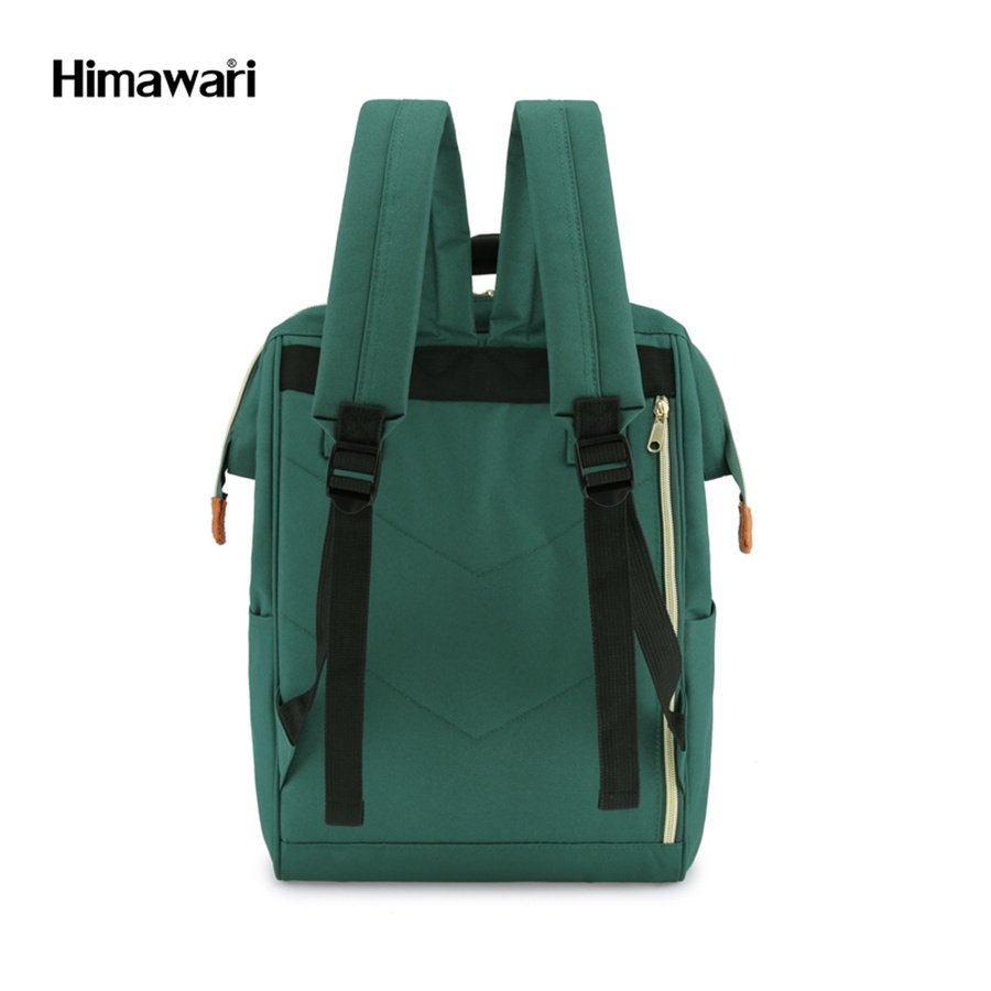 Grüner Laptoprucksack mit USB und Fächern – Himawari – Bild 7