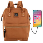 Großer Damen Rucksack in Rostbraun A4-tauglich – Himawari