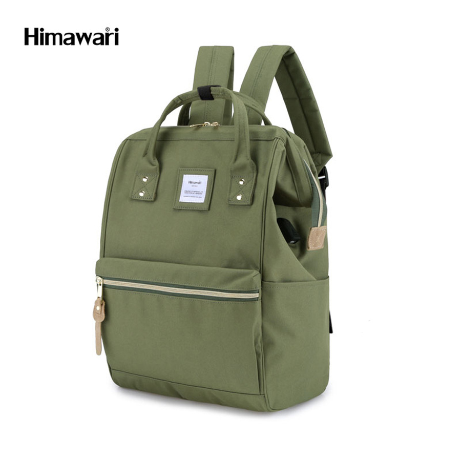 Modischer grüner Reiserucksack mit USB-Anschluss – Himawari – Bild 4