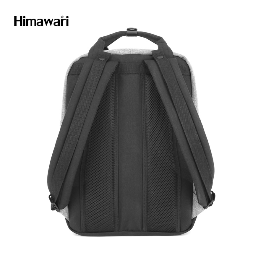 Grau-schwarzer Rucksack mit Laptopfächern 15” – Himawari – Bild 3