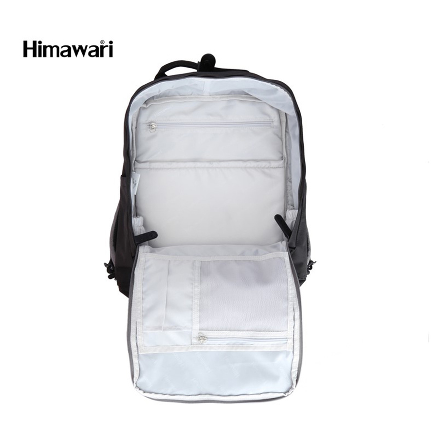 Laptop Rucksack Schwarz mit grüner Vordertasche – Himawari – Bild 6