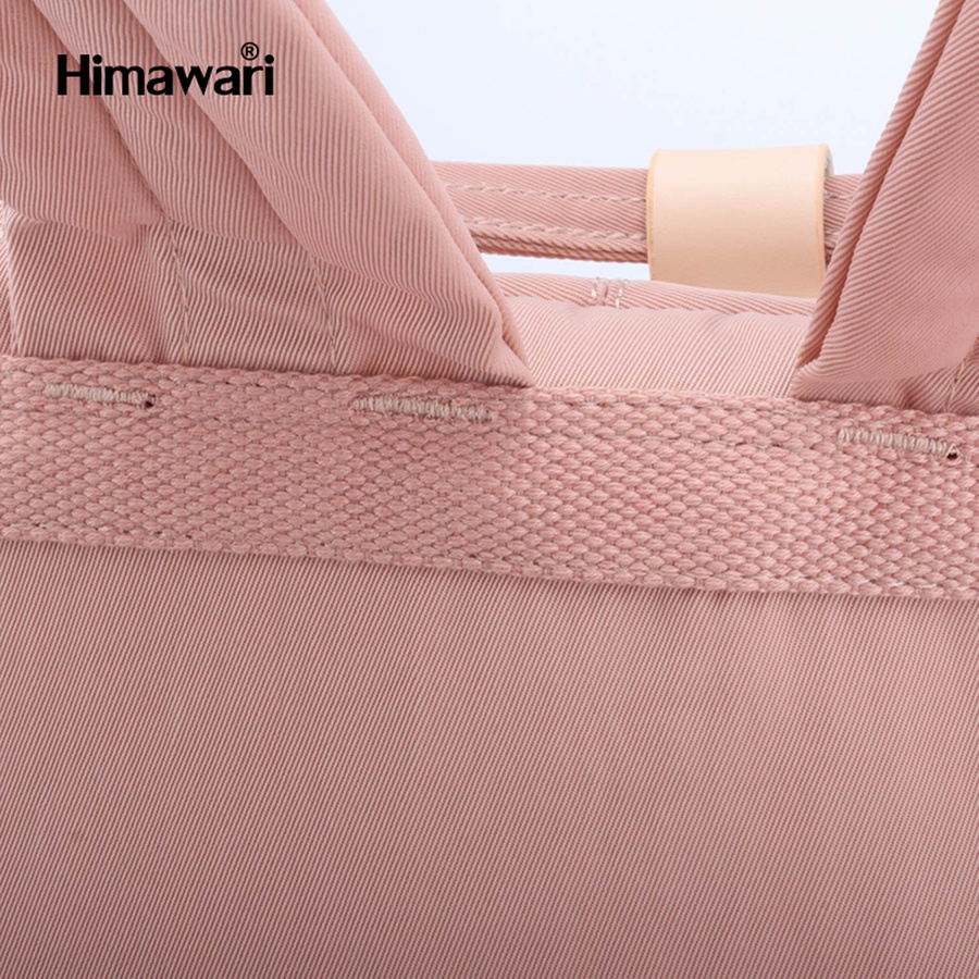 Stylischer rosa Laptop-Rucksack mit Fächern - Himawari – Bild 6