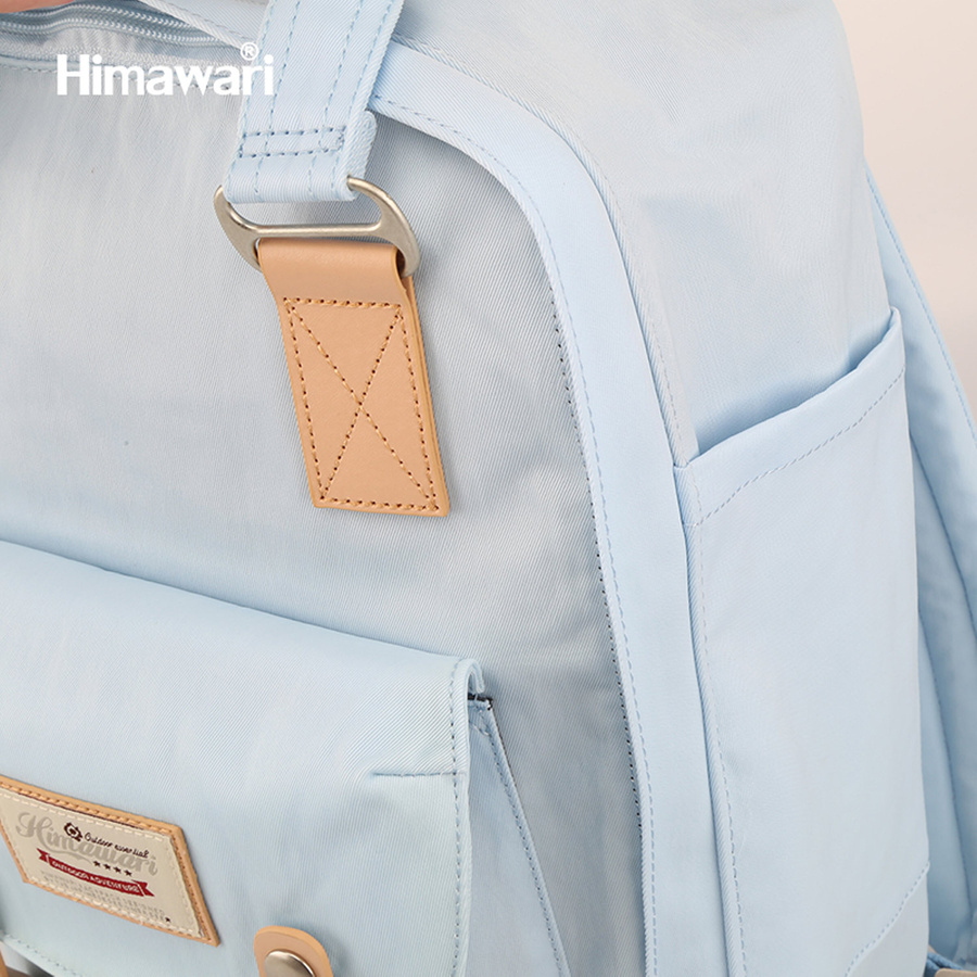 Beigeblau gestreifter Laptoprucksack – Himawari – Bild 7