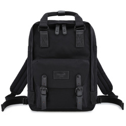 Großer Stadtrucksack für 14“ Laptop schwarz – Himawari