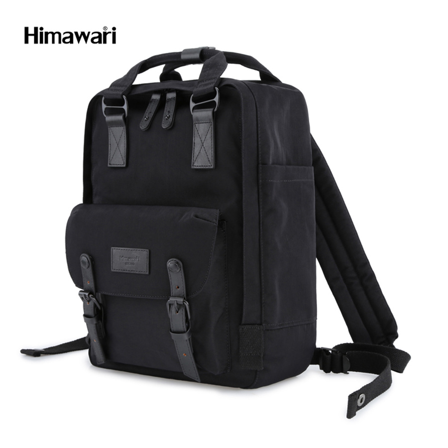 Großer Stadtrucksack für 14'' Laptop schwarz - Himawari