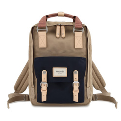 Jugendrucksack für Schule und Arbeit beige-marineblau – Himawari
