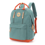Laptop Rucksack Grün-Orange mit verstellbaren Trägern – Himawari