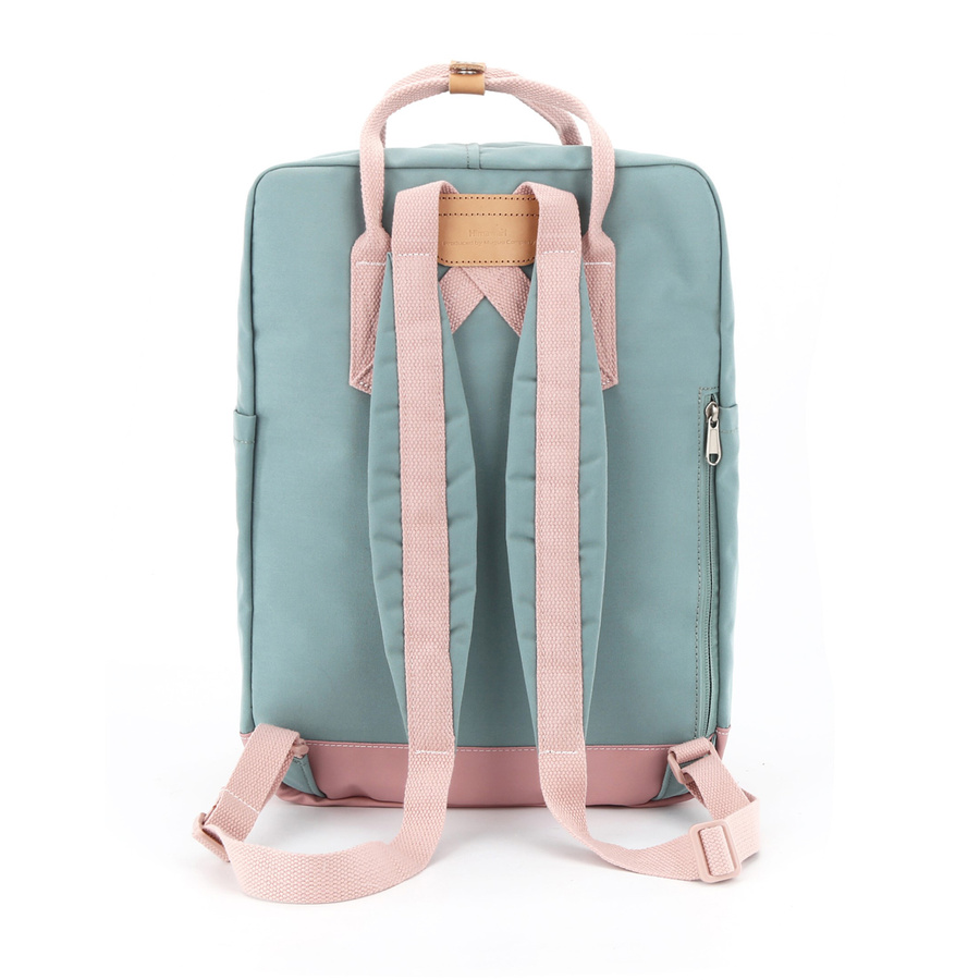 Universeller Rucksack Mint-Rosa mit Reißverschluss – Himawari – Bild 3
