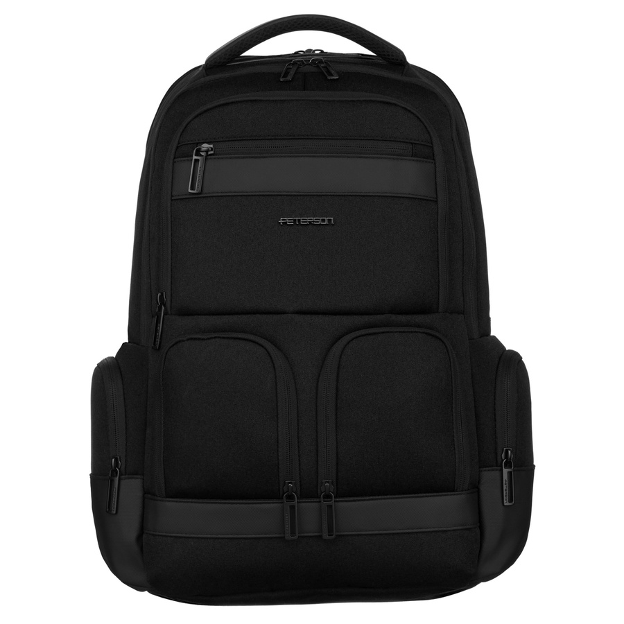 Großer schwarzer Reiserucksack mit Laptopfach – Peterson – Bild 3