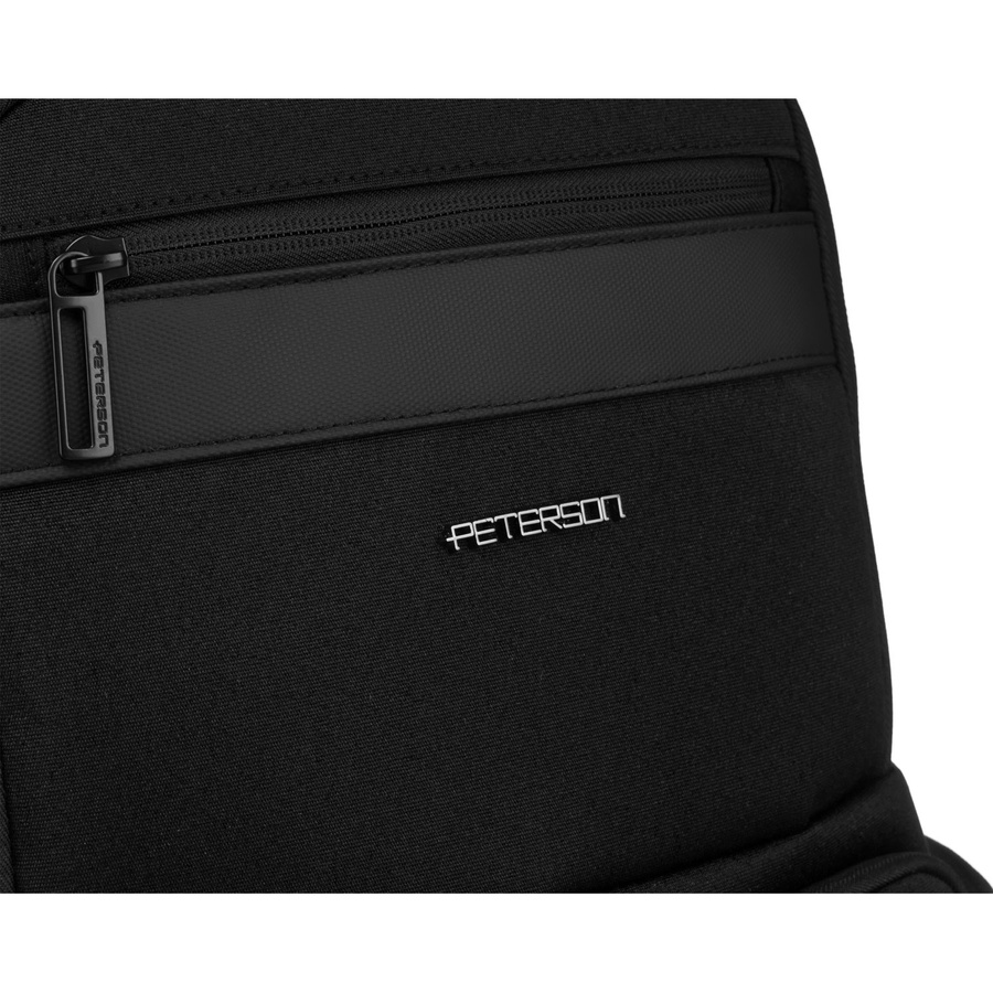 Großer schwarzer Reiserucksack mit Laptopfach – Peterson – Bild 4