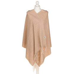 Klassischer Damen Schal mit Fransen in Beige – Peterson