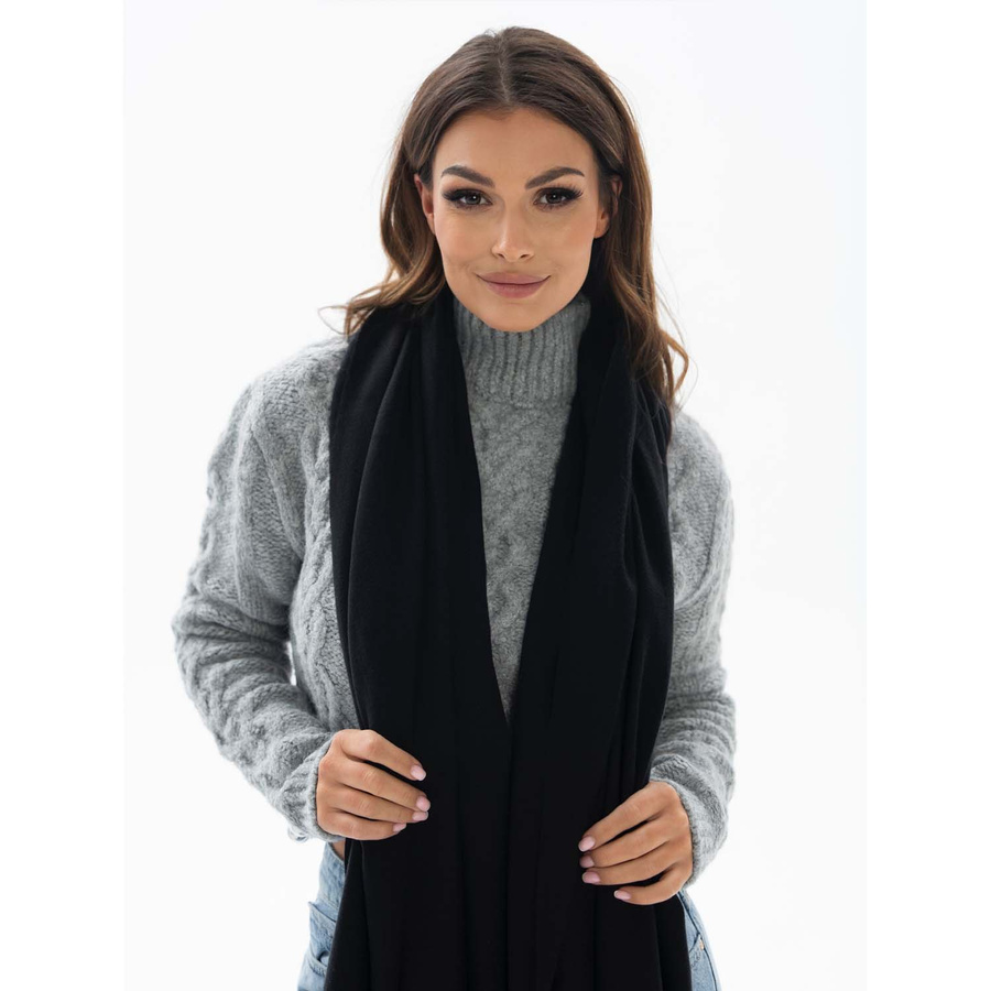 Eleganter Damen Schal in Schwarz – Peterson – Bild 2